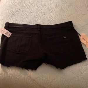 Rag & Bone Black Jean Shorts
